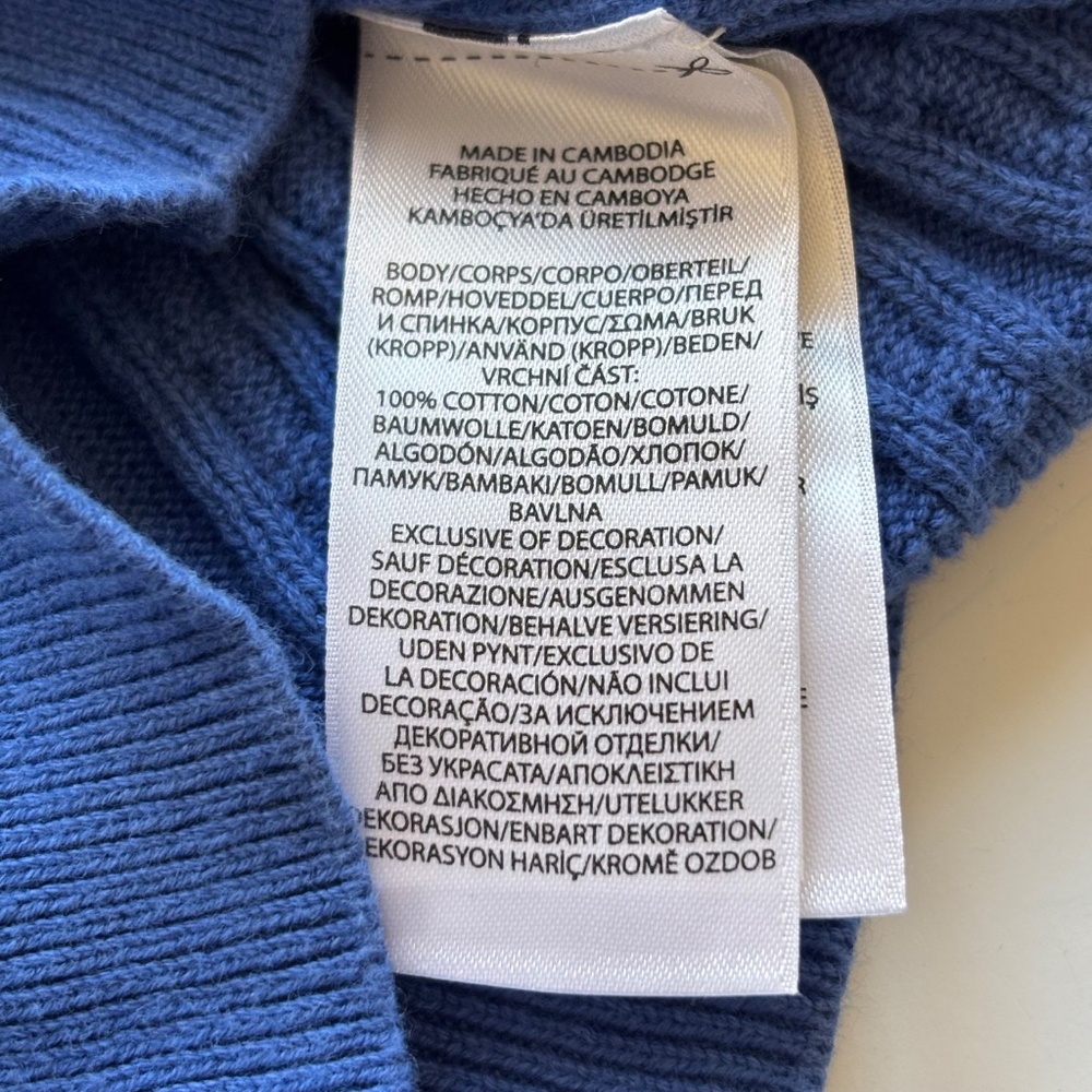 Polo Blue Cardigan Sweater - Picture 8 of 8